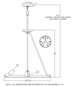 Quoizel Theater Row 7 Light Pendant Light in Imperial Silver