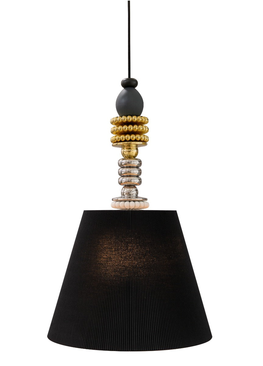 Lladró Firefly Hanging Pendant Light in Gloss Metallic Lustre