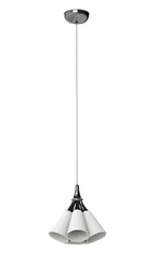 Lladró Jamz Hanging 7 Light Pendant Light in Black with White Shade