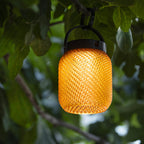 Lolie 200lm Hanging Solar Lantern 19.5 cm - Olive Translucent Recycled PETG with Black Aluminium