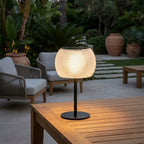 Lolie 200lm Large Solar Lamp 36 cm - Crystal Translucent Recycled PETG with Black Aluminium
