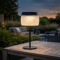 Lolie 200lm Solar Table Lamp 28 cm - Crystal Translucent Recycled PETG with Black Aluminium