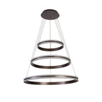 Regent Lorraine 3 Light 800mm Adjustable LED Pendant Light - Coffee