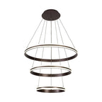 Regent Lorraine 3 Light 800mm Adjustable LED Pendant Light - Coffee