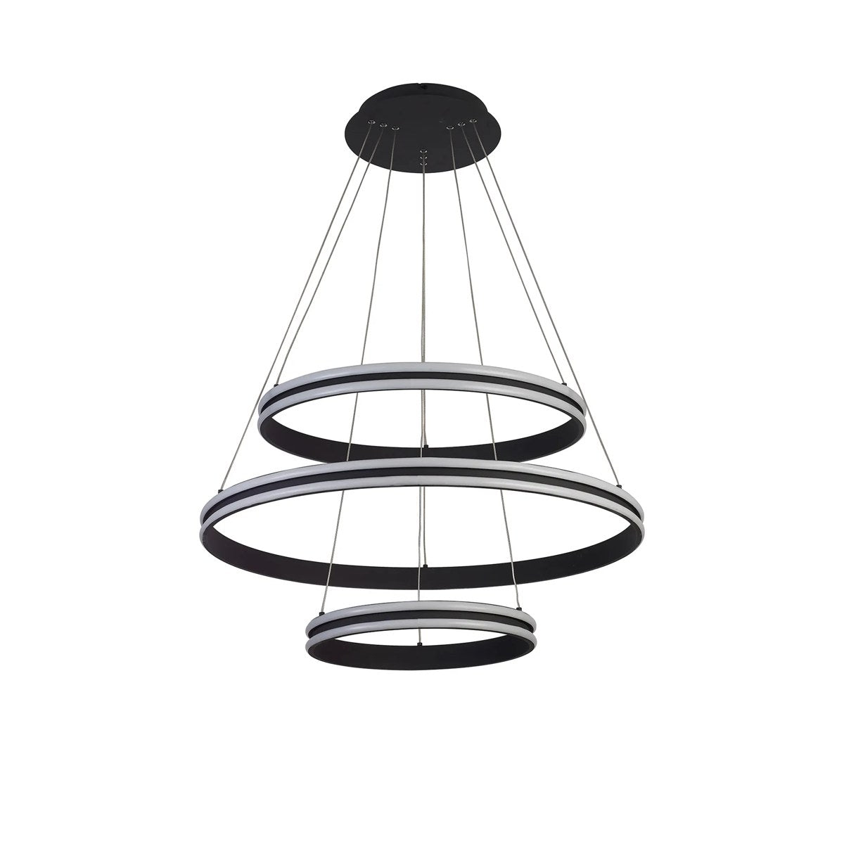 Regent Lorraine 3 Light 800mm Adjustable LED Pendant Light - Graphite