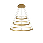 Regent Lorraine 3 Light 800mm Integrated LED Pendant in Sand Gold