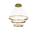 Regent Lorraine 3 Light 800mm Integrated LED Pendant in Sand Gold