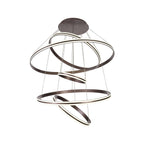 Regent Lorraine 5 Light 1165mm Integral LED Pendant Light - Coffee