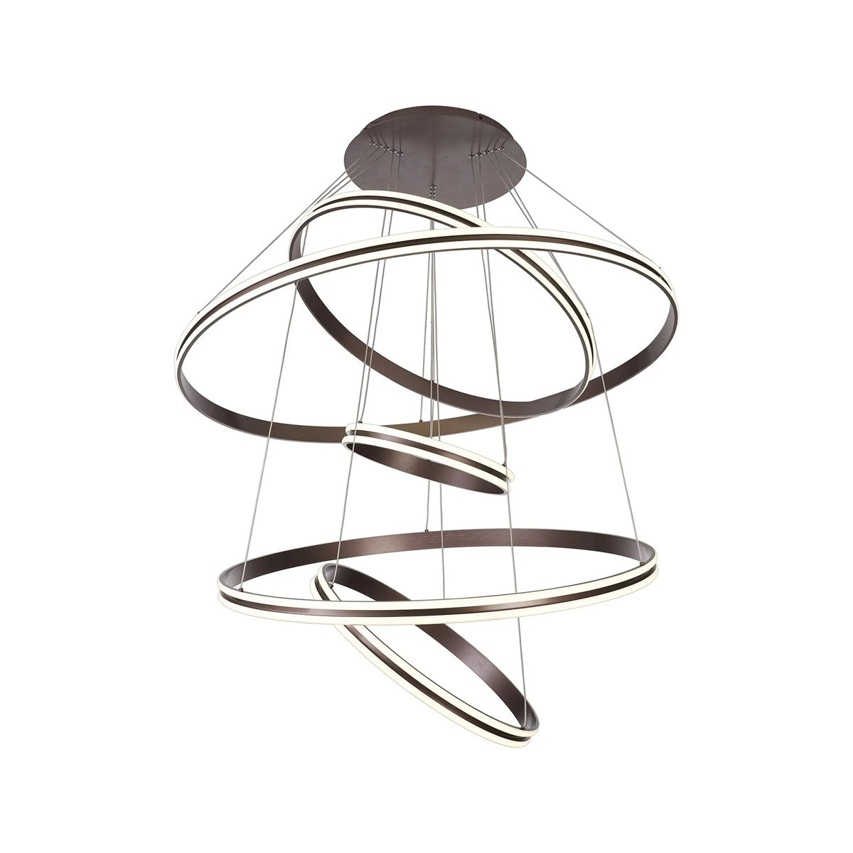 Regent Lorraine 5 Light 1165mm Integral LED Pendant Light - Coffee