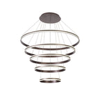 Regent Lorraine 5 Light 1165mm Integral LED Pendant Light - Coffee