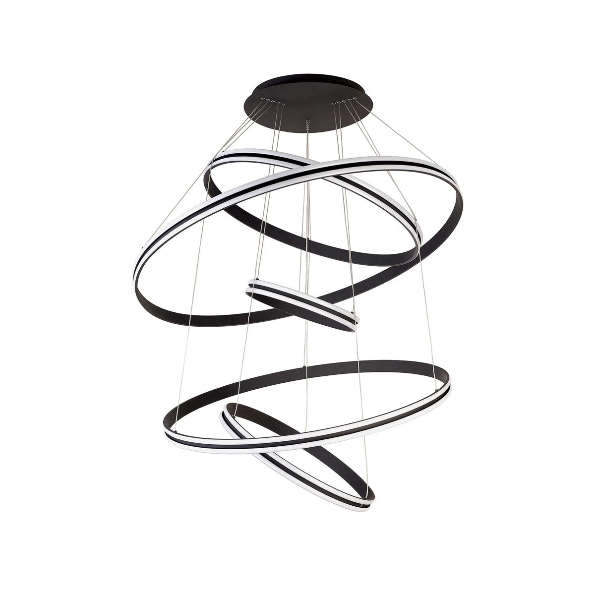 Regent Lorraine 5 Light 1165mm LED Pendant Light - Graphite