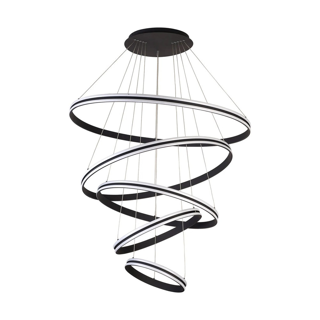 Regent Lorraine 5 Light 1165mm LED Pendant Light - Graphite