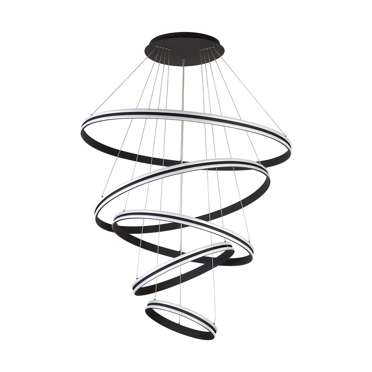 Regent Lorraine 5 Light 1165mm LED Pendant Light - Graphite
