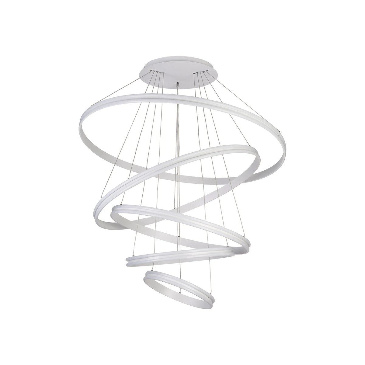 Regent Lorraine 5 Light 1165mm LED Pendant Light - Matt White