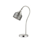Regent Lourdes 520mm Table Lamp - Polished Nickel / Smoke