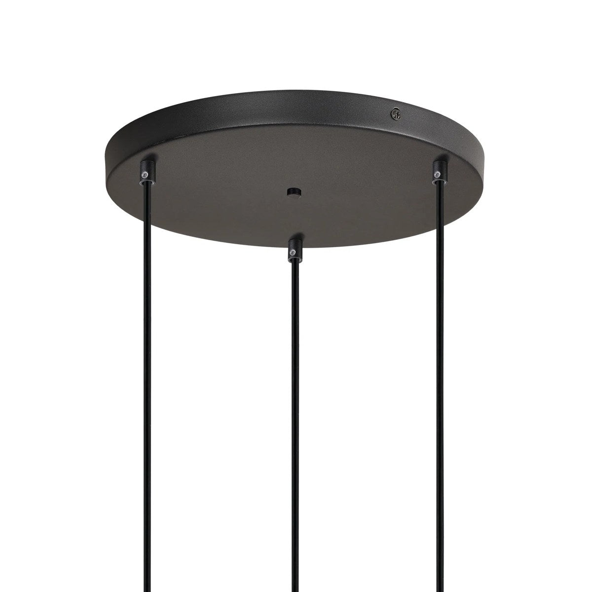 Regent Lourdes 3 Light 280mm Round Pendant Light - Amber