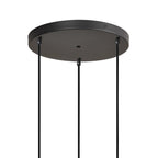 Regent Lourdes 3 Light 280mm Round Pendant Light - Clear