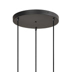 Regent Lourdes 3 Light 280mm Round Pendant Light - Frosted