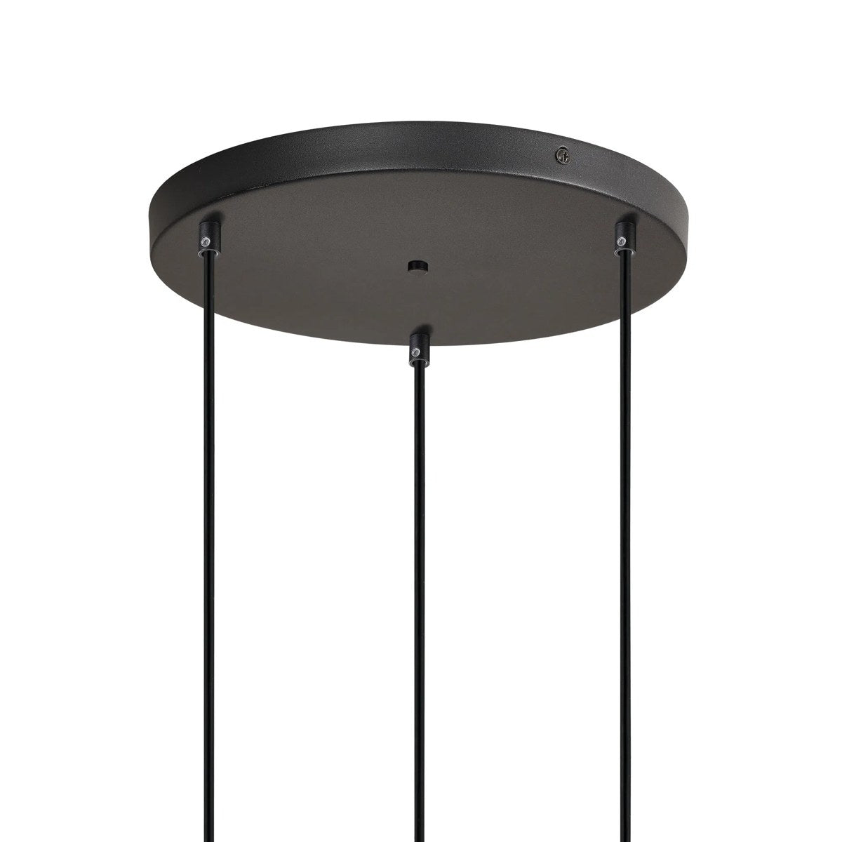 Regent Lourdes 3 Light 280mm Round Pendant Light - Smoke
