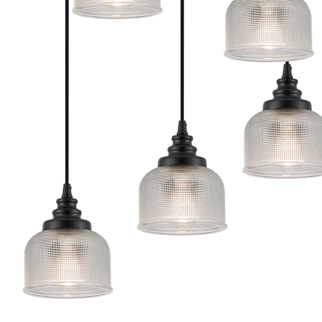 Regent Lourdes 9 Light 700mm Round Pendant Light - Clear