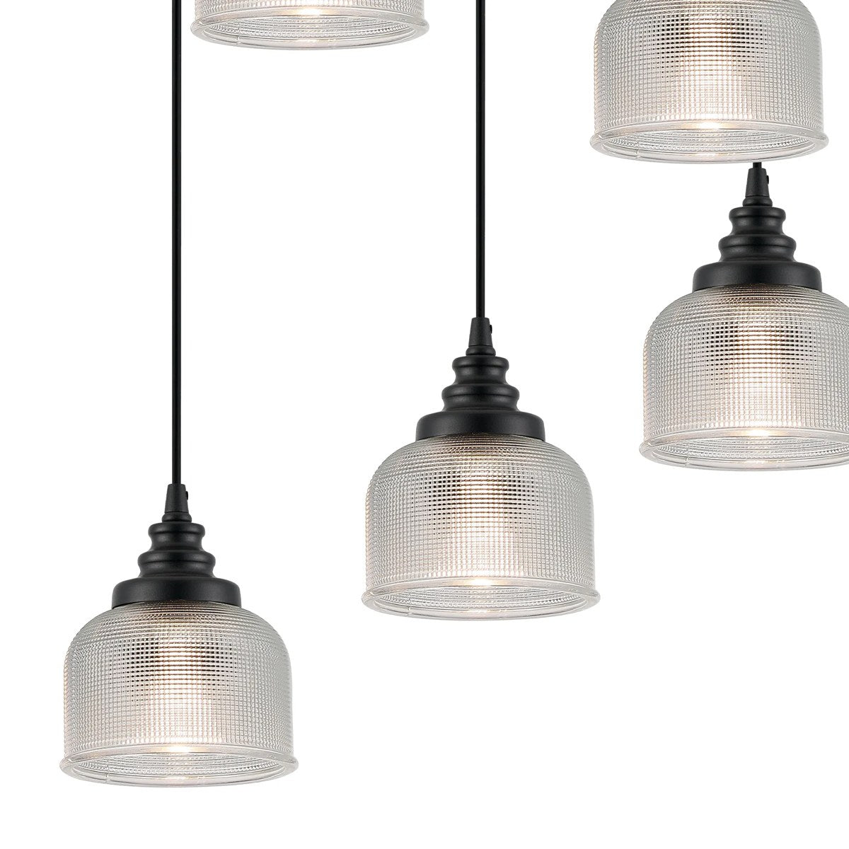 Regent Lourdes 9 Light 700mm Round Pendant Light - Clear