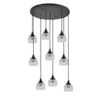 Regent Lourdes 9 Light 700mm Round Pendant Light - Clear