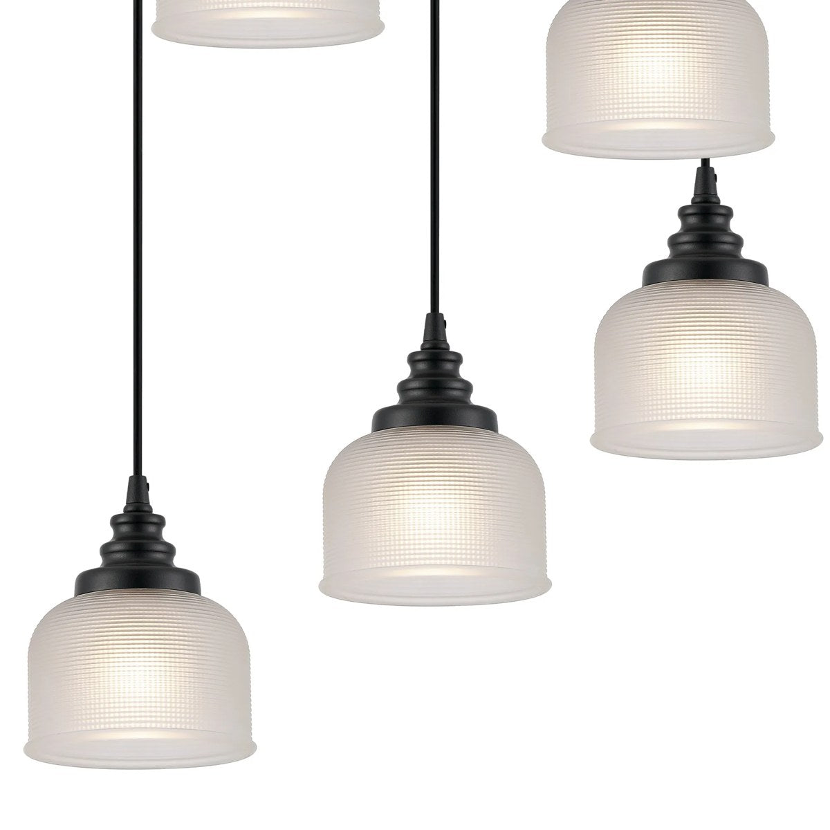 Regent Lourdes 9 Light 700mm Round Pendant Light - Frosted
