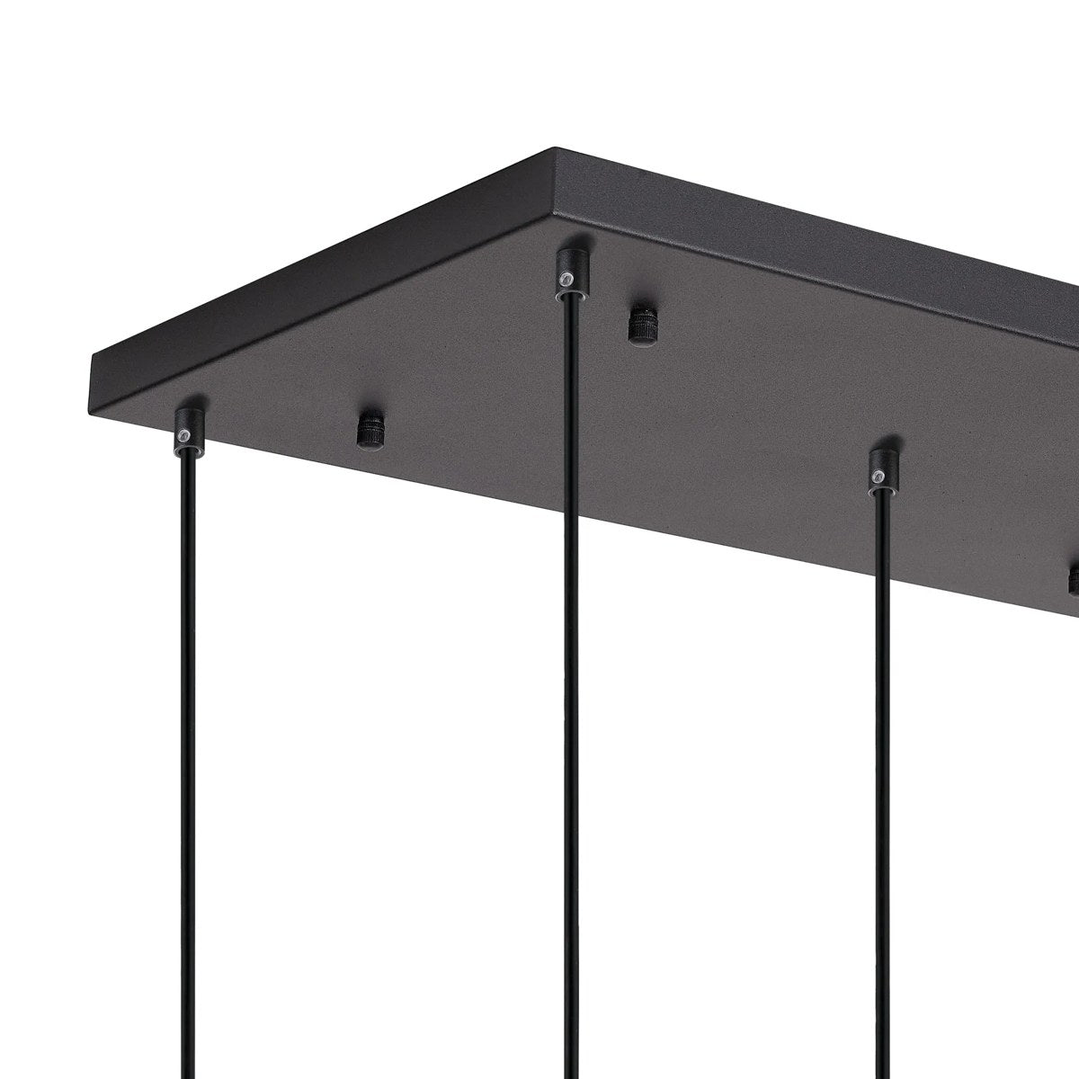 Regent Lourdes 5 Light 640mm Rectangular Pendant Light - Amber