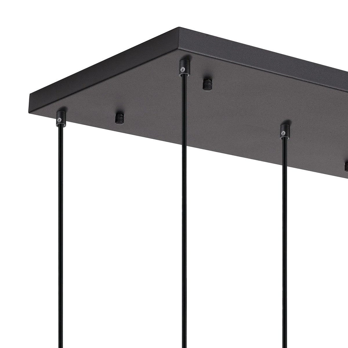Regent Lourdes 5 Light 640mm Rectangular Pendant Light - Clear