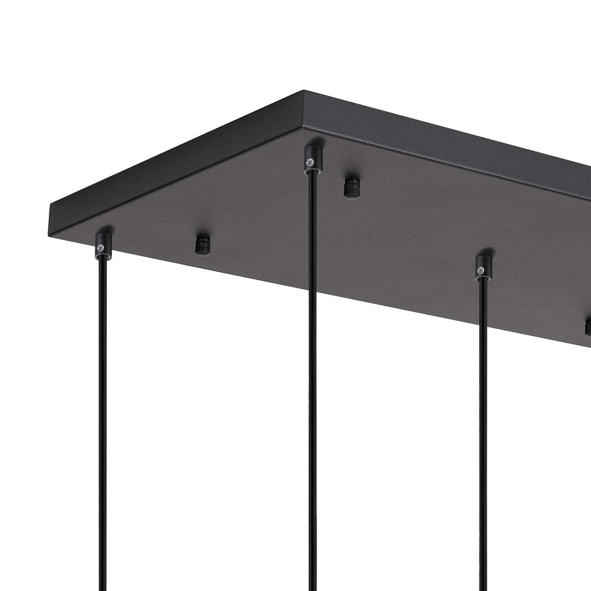Regent Lourdes 5 Light 640mm Rectangular Pendant Light - Frosted