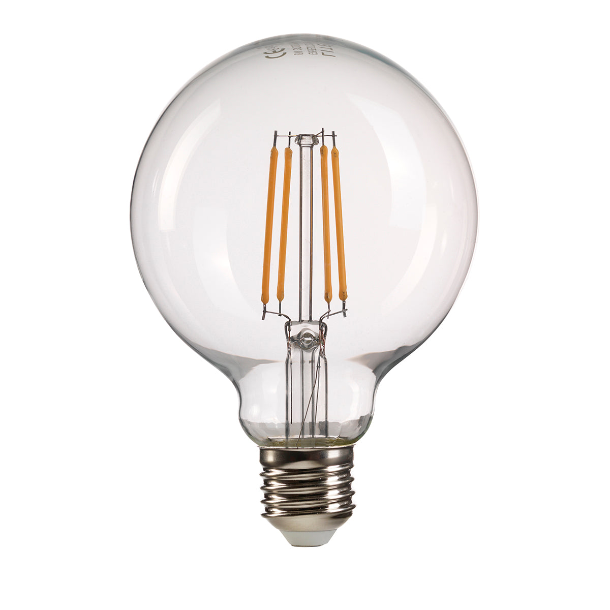 Globe E27 LED Clear Bulb 8Watt Warm White 3000K Non-Dimmable 