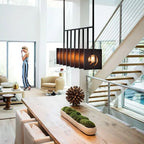 Quintiesse Ludlow 8 Light Bar Pendant Light Brushed Graphite
