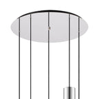 Regent Maisy 5 Light Round Pendant Light 650mm Diameter - Amber Fade