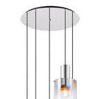 Regent Maisy 5 Light Round Pendant Light 650mm Diameter - Iridescent Fade