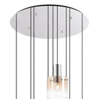 Regent Maisy 9 Light Round Pendant 800mm - Amber Fade