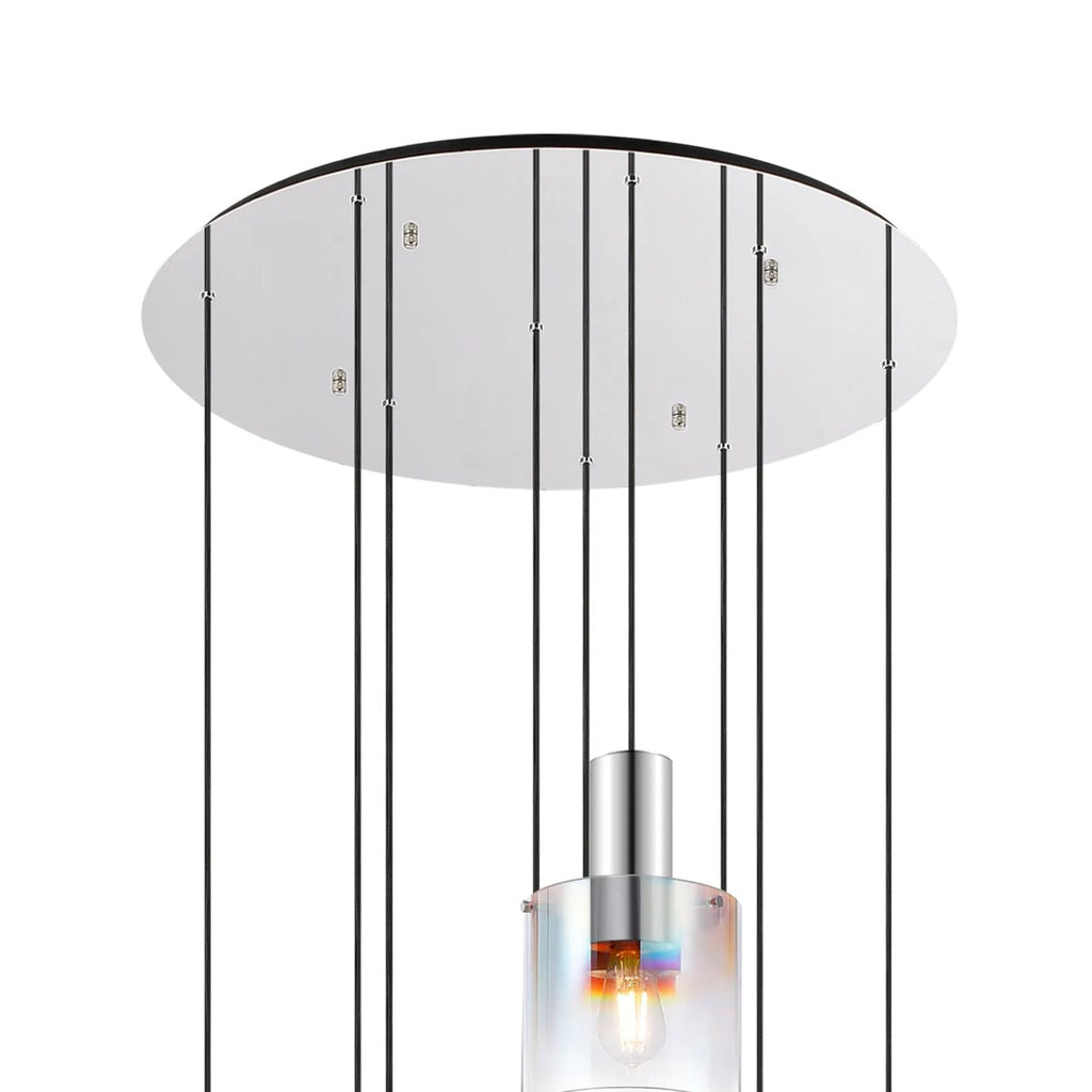 Regent Maisy 9 Light Round Pendant 800mm - Iridescent Fade