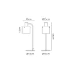Regent Maisy 580mm High Table Lamp - dimensions