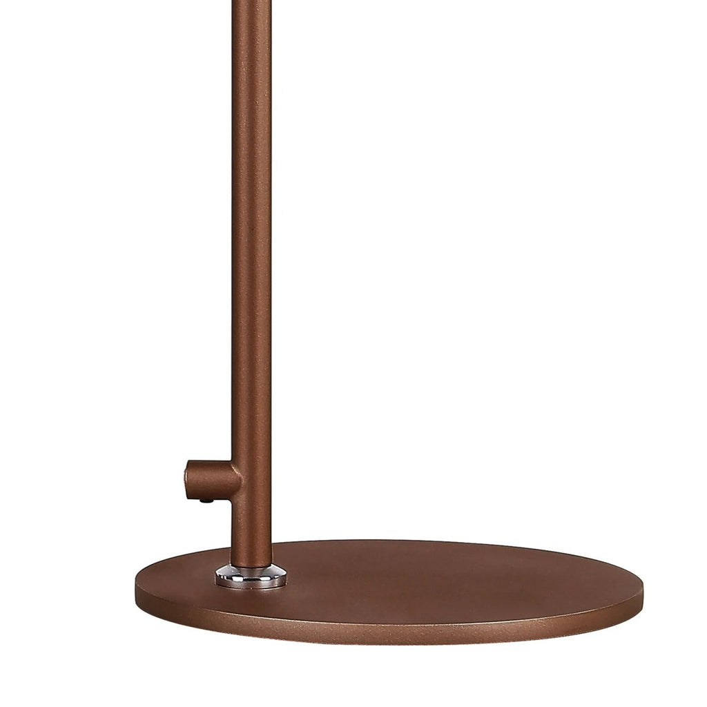 Regent Maisy 580mm High Table Lamp - Mocha / Amber Fade