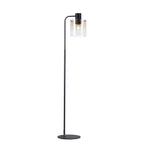 Regent Maisy Large Floor Lamp 1600mm High - Black / Amber Fade