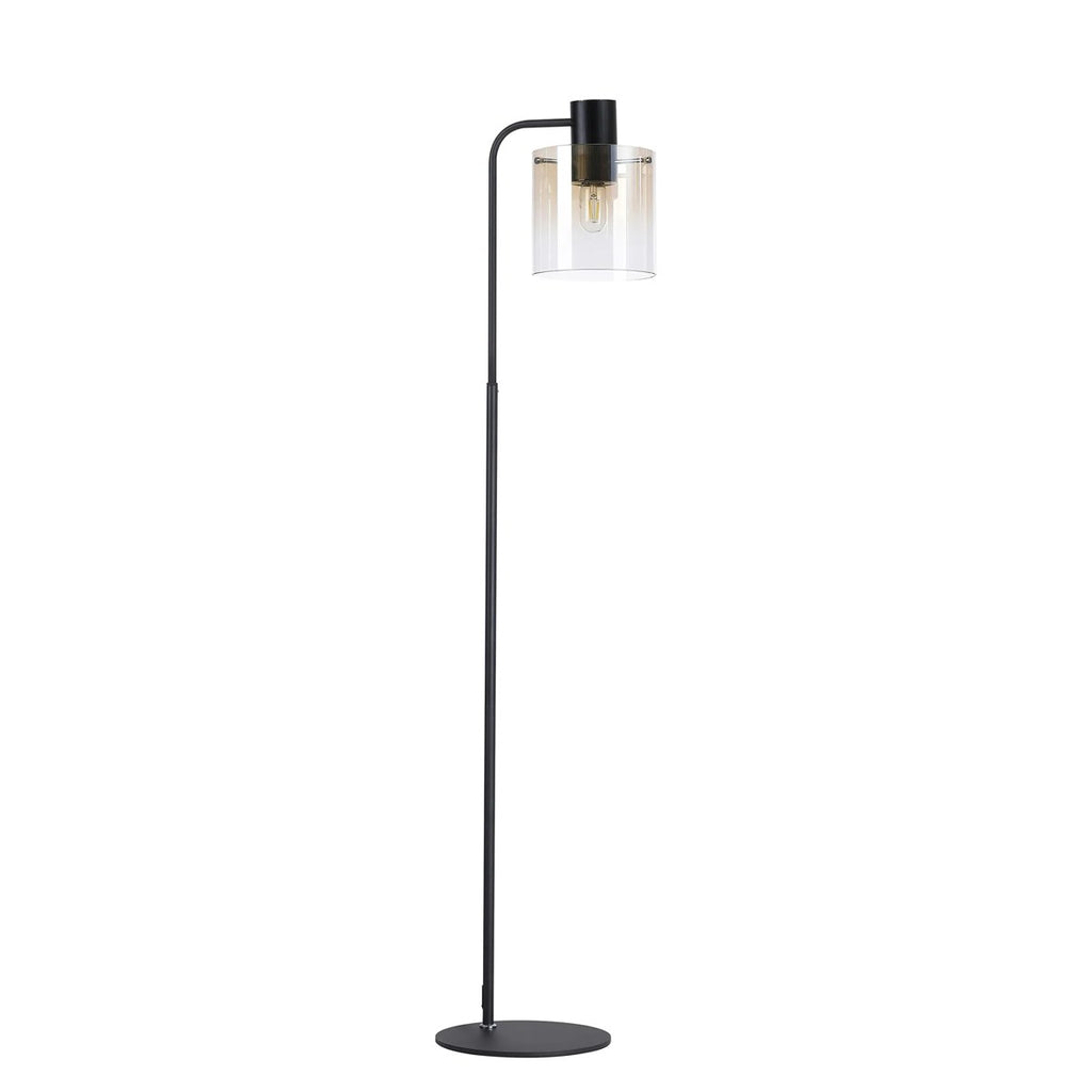 Regent Maisy Large Floor Lamp 1600mm High - Black / Amber Fade