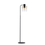 Regent Maisy Large Floor Lamp 1600mm High - Black / Amber Fade