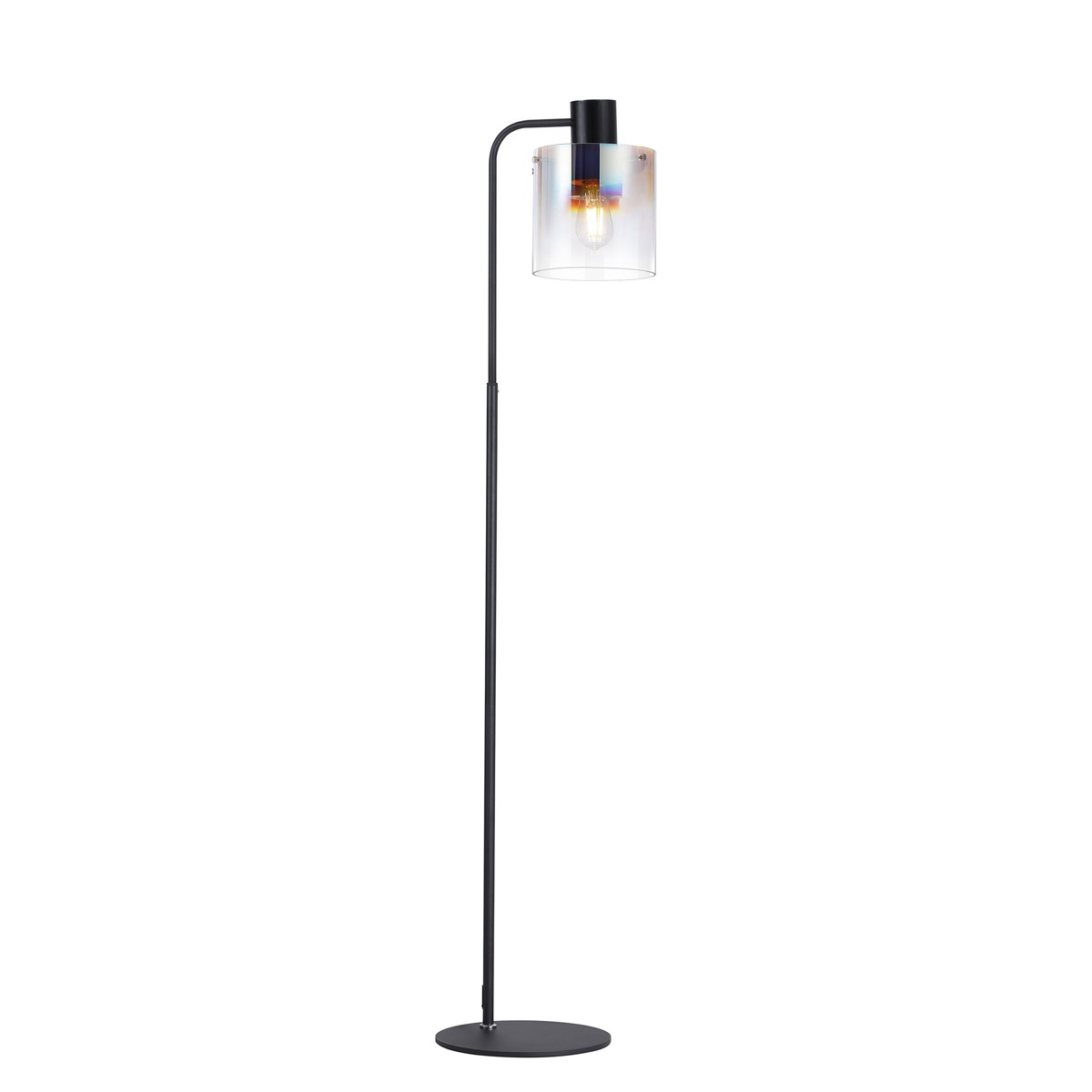 Regent Maisy Large Floor Lamp 1600mm High - Black / Iridescent Fade