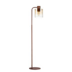 Regent Maisy Large Floor Lamp 1600mm High - Mocha / Amber Fade
