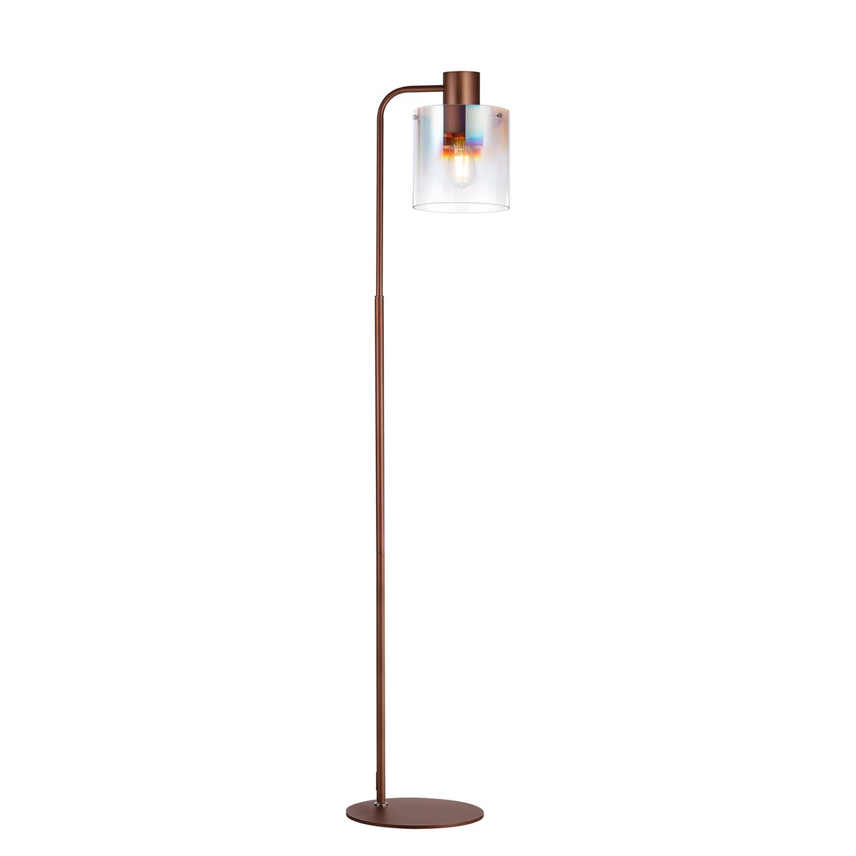 Regent Maisy Large Floor Lamp 1600mm High - Mocha / Iridescent Fade