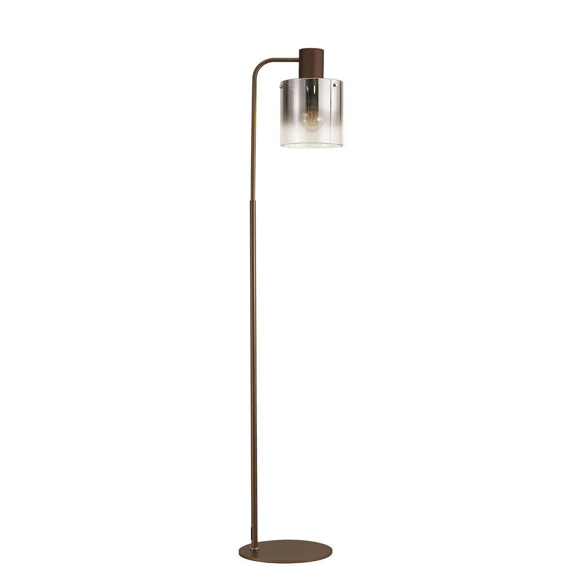 Regent Maisy Large Floor Lamp 1600mm High - Mocha / Smoke Fade