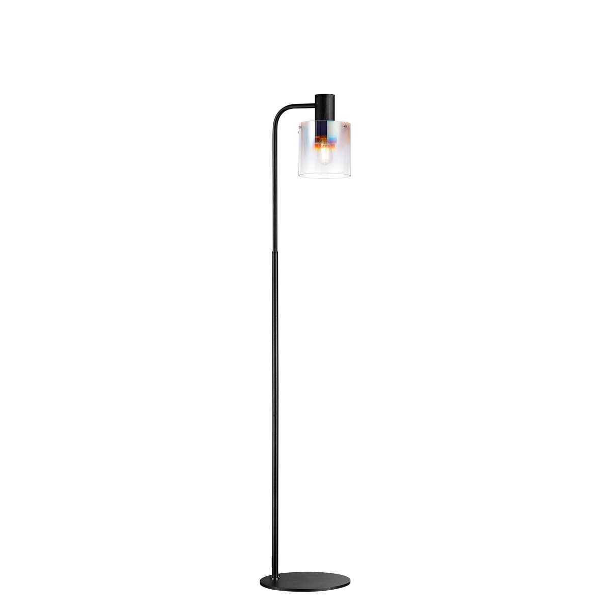 Regent Maisy Floor Lamp 1500mm High - Black / Iridescent Fade