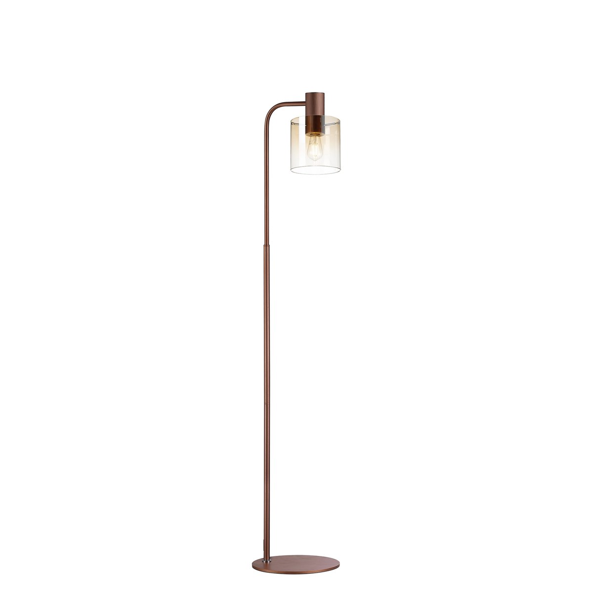 Regent Maisy Floor Lamp 1500mm High - Mocha / Amber Fade