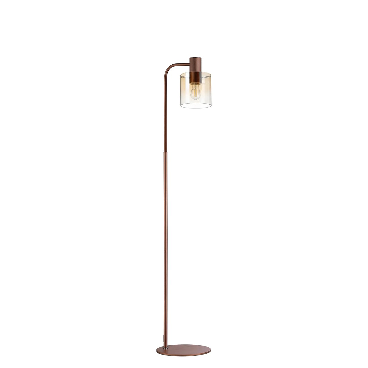 Regent Maisy Floor Lamp 1500mm High - Mocha / Amber Fade