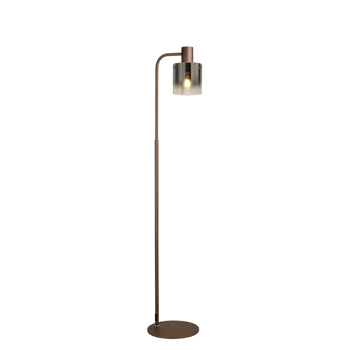 Regent Maisy Floor Lamp 1500mm High - Mocha / Smoke Fade