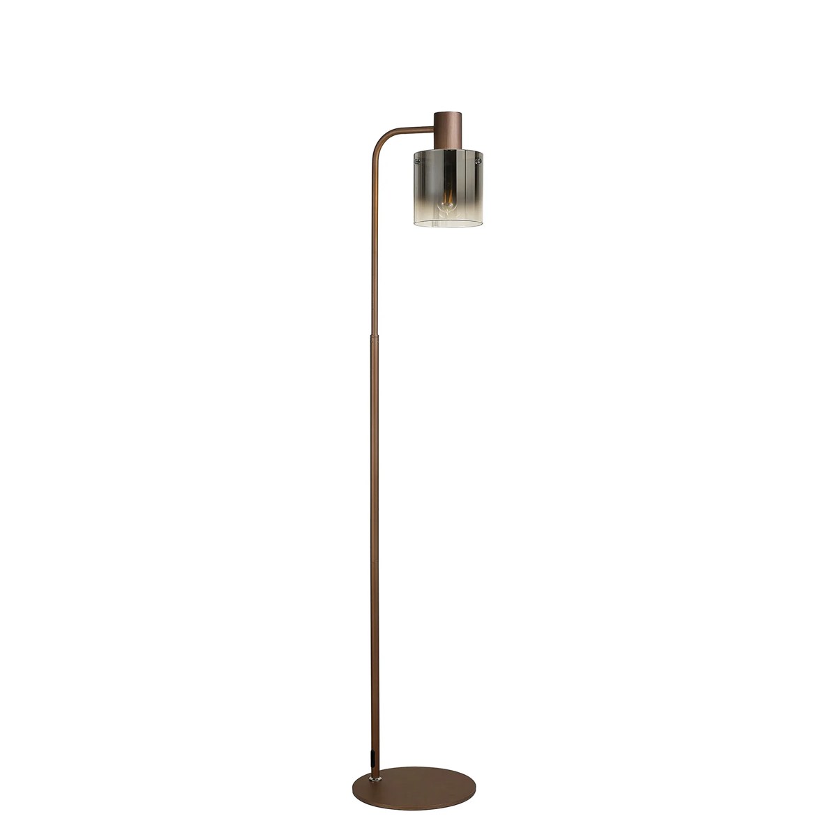Regent Maisy Floor Lamp 1500mm High - Mocha / Smoke Fade